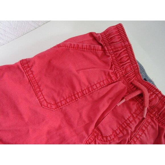 Genuine Oshkosh B'Gosh Boys 3T Red 100% Cotton Shorts - Pockets & Drawstring - Picture 4 of 13